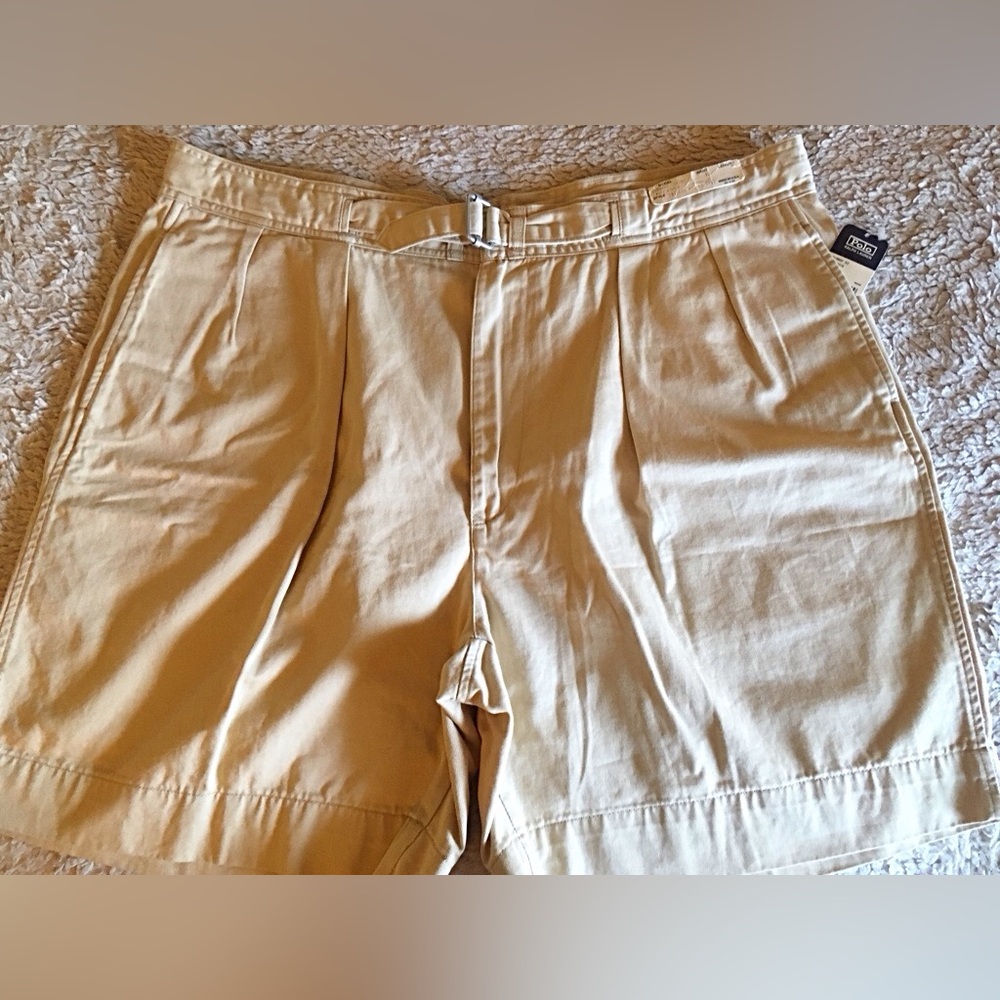 Polo Ralph Lauren khaki pleated Front authentic expedition/safari Shorts